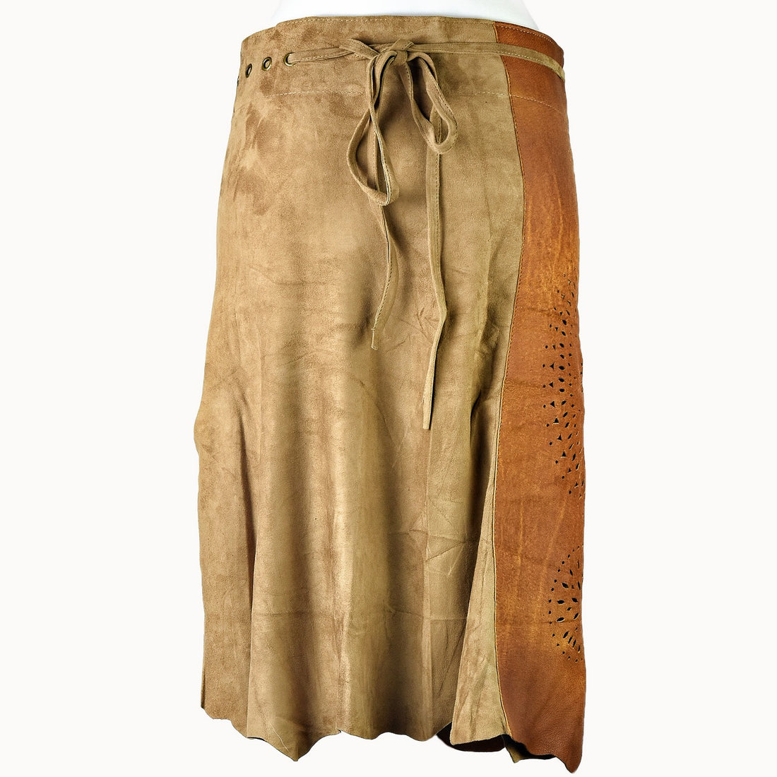 Doenya Midi Rok ‘Mandala’ naturel, boho, Ibiza stijl - Doendoe Webshop