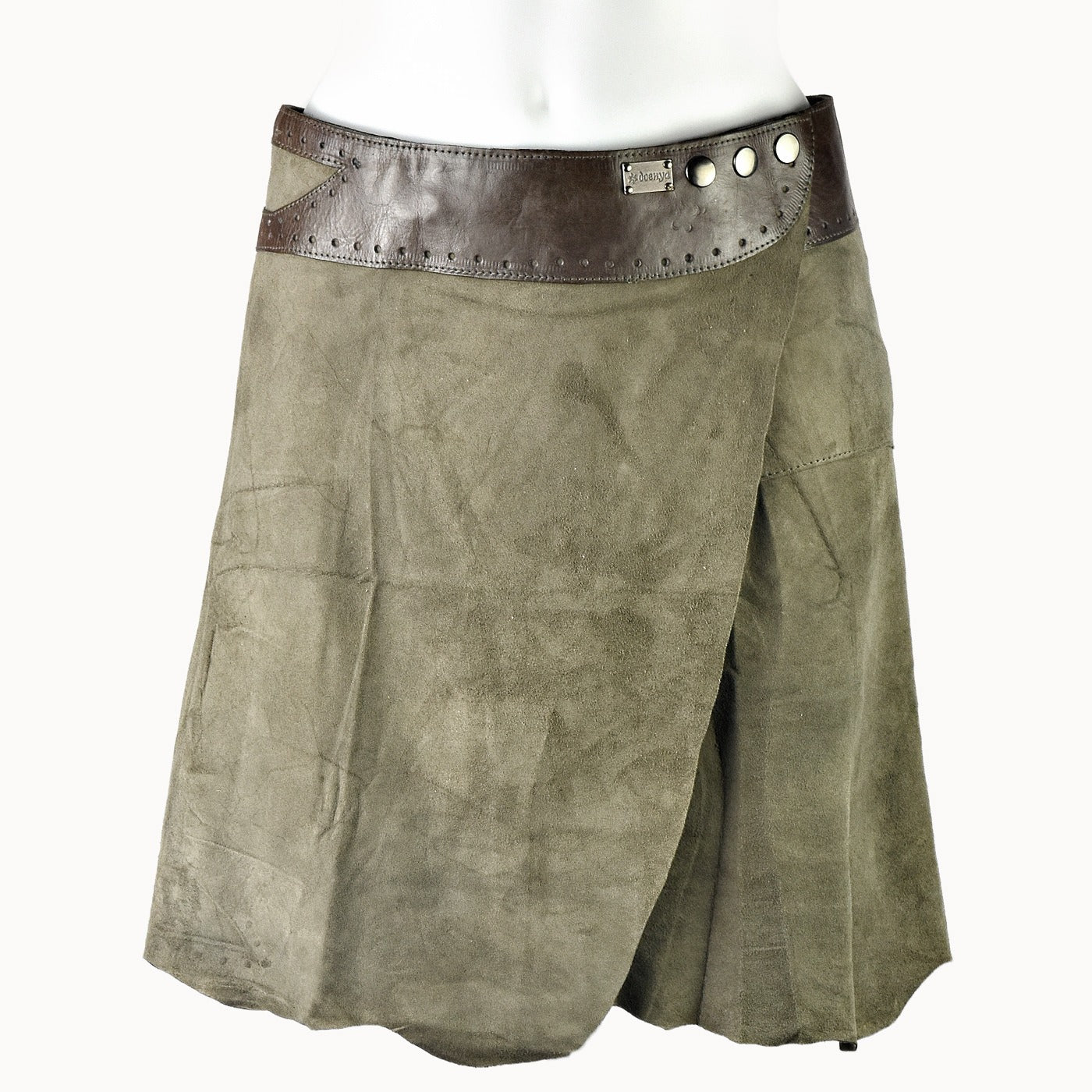 Doenya Mini Rok 'Simplicity' grijs, boho, Ibiza stijl - Doendoe Webshop