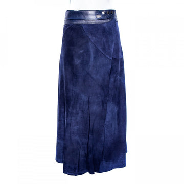 Doenya Lange Rok 'Elegance' blauw, boho, Ibiza stijl - Doendoe Webshop
