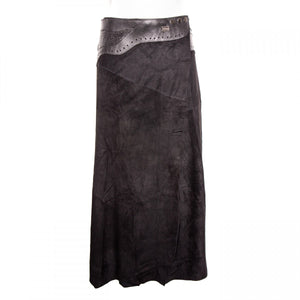 Doenya Lange Rok 'Inlay' zwart, boho, Ibiza stijl - Doendoe Webshop