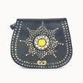 Doenya Leren Tas 'Calla' zwart, boho, Ibiza stijl - Doendoe Webshop