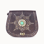 Doenya Leren Tas 'Calla' bruin, boho, Ibiza stijl - Doendoe Webshop
