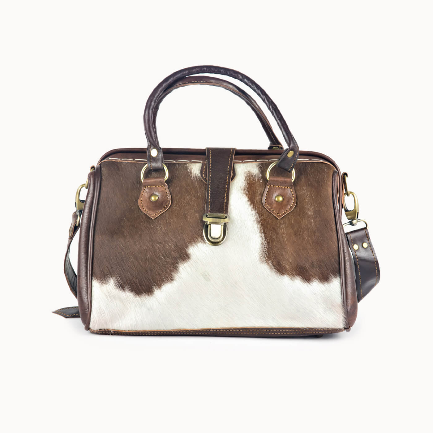 Doenya Leren Tas 'Frou' bruin, boho, Ibiza stijl - Doendoe Webshop
