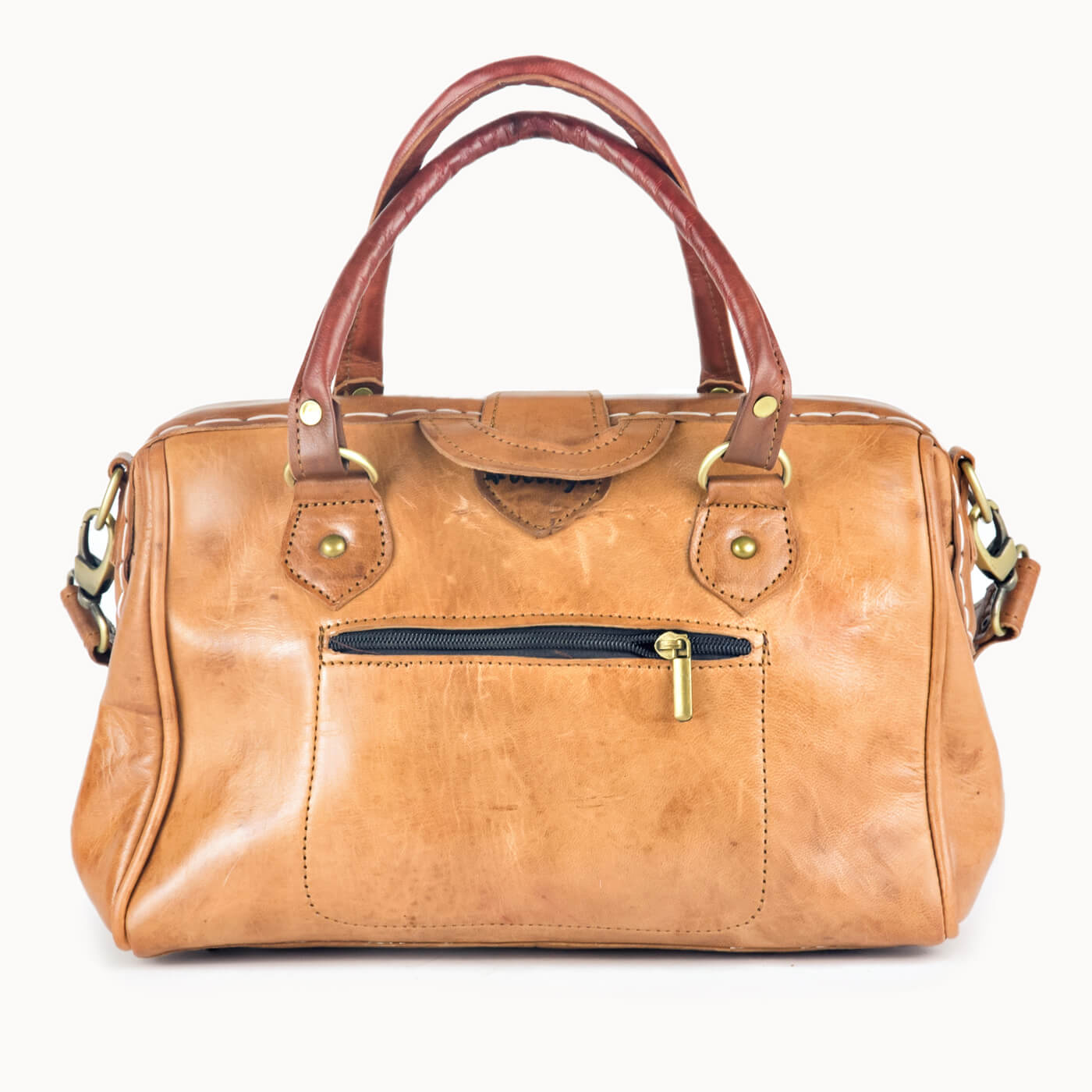 Doenya Leren Tas 'Frou' , boho, Ibiza stijl - Doendoe Webshop