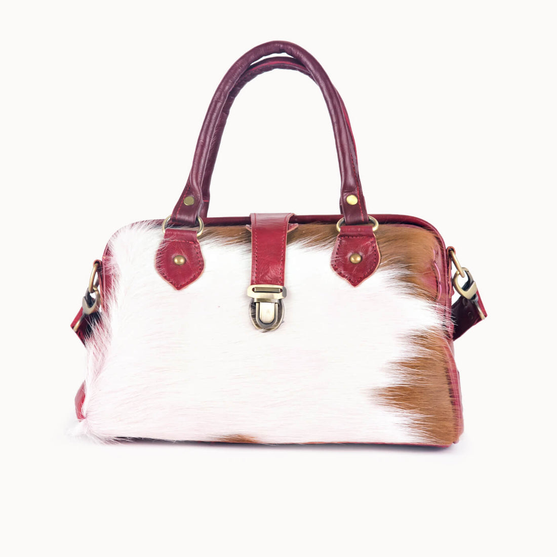 Doenya Leren Tas 'Frou' rood, boho, Ibiza stijl - Doendoe Webshop