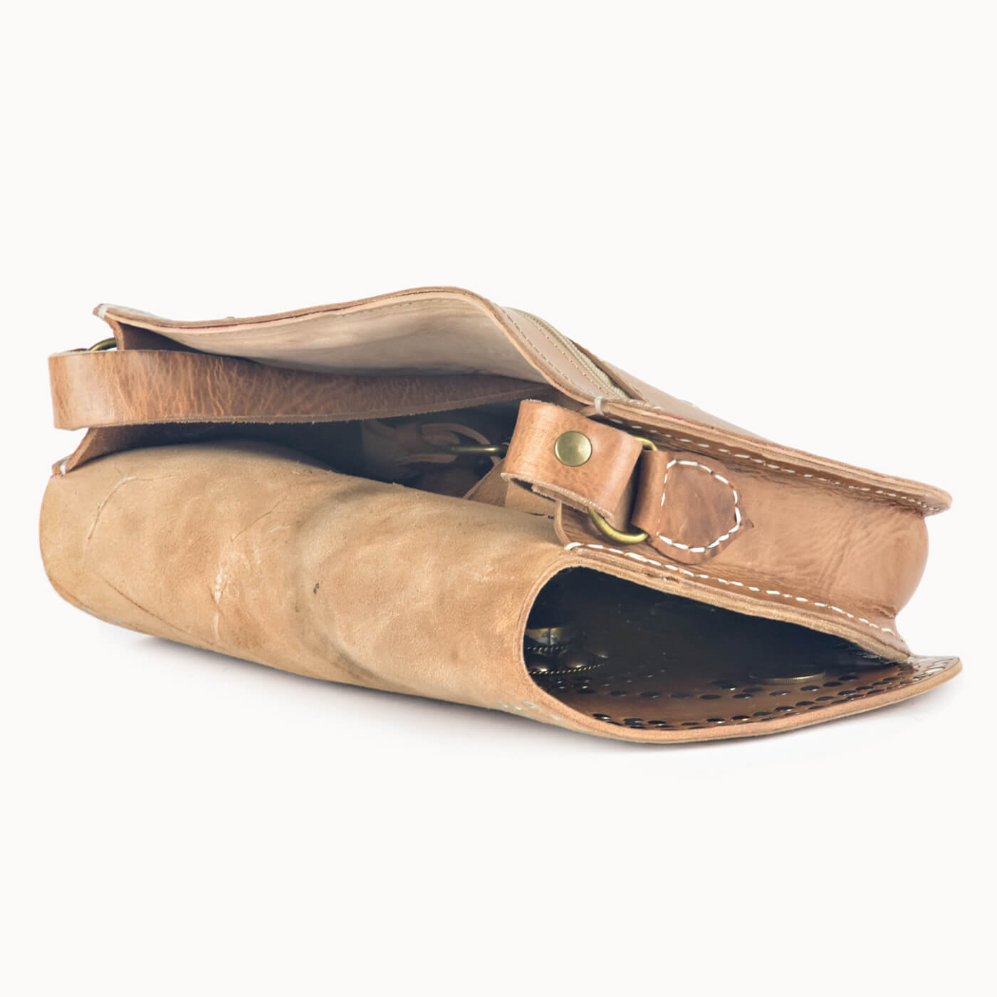 Doenya Leren Tas ‘Jade’ , boho, Ibiza stijl - Doendoe Webshop