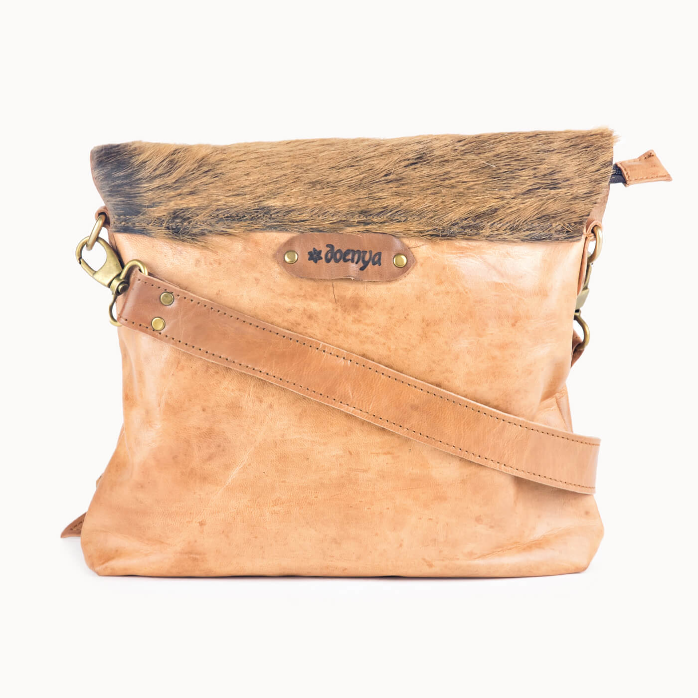 Doenya Leren Tas 'Jaden' , boho, Ibiza stijl - Doendoe Webshop