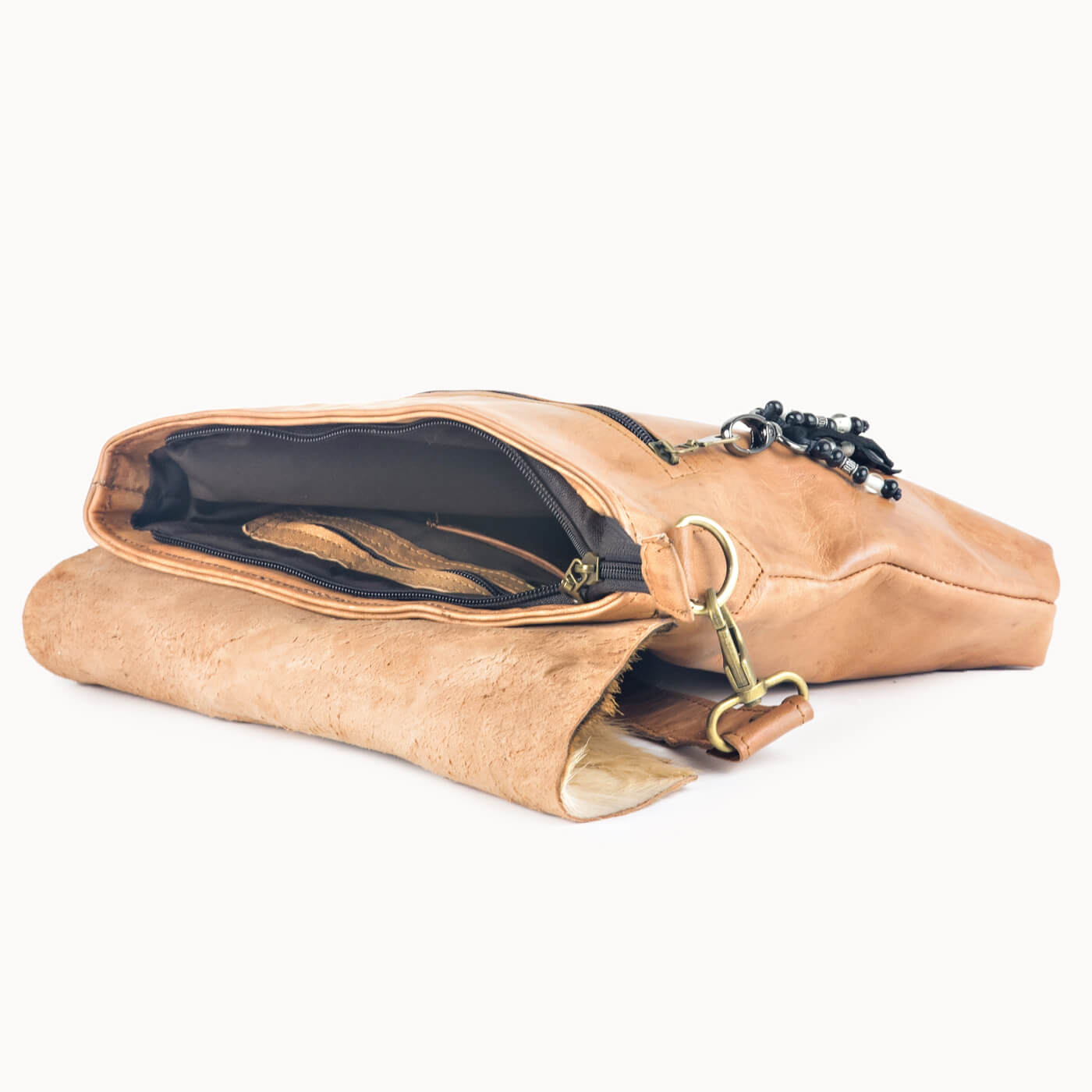 Doenya Leren Tas 'Jaden' , boho, Ibiza stijl - Doendoe Webshop