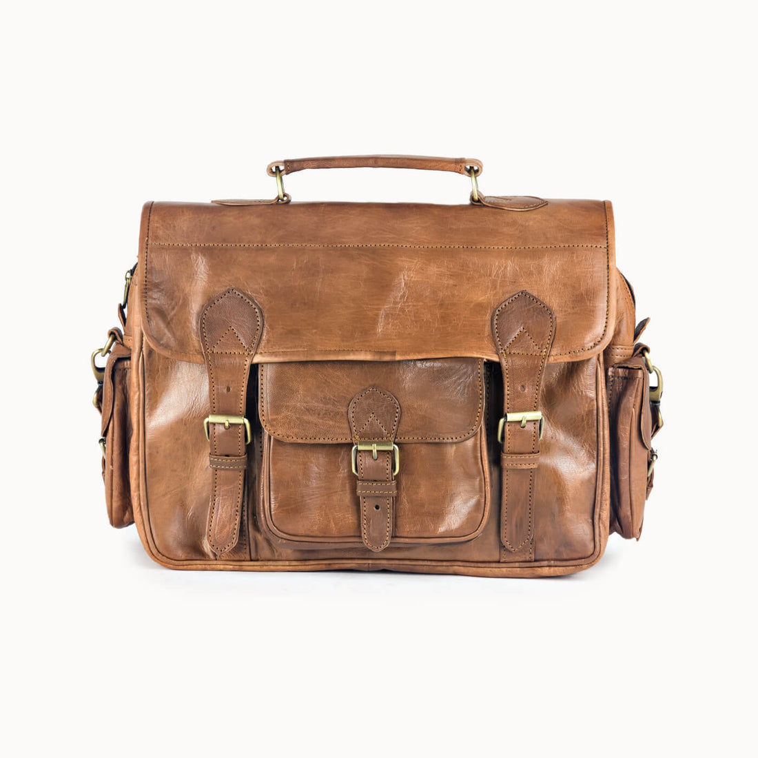 Doenya Leren Tas 'Kahuna' naturel, boho, Ibiza stijl - Doendoe Webshop