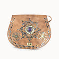 Doenya Leren Tas ‘Odalis’ naturel, boho, Ibiza stijl - Doendoe Webshop