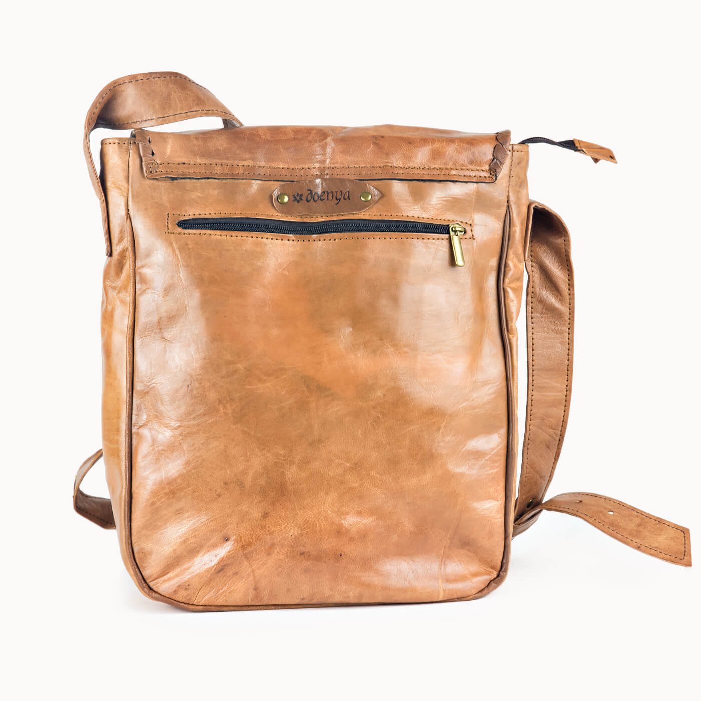 Doenya Leren Tas 'Pandora' , boho, Ibiza stijl - Doendoe Webshop