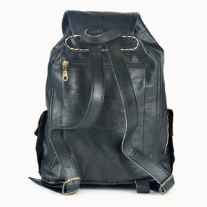 Doenya Leren Rugzak ‘Heidi’ , boho, Ibiza stijl - Doendoe Webshop