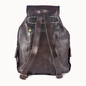 Doenya Leren Rugzak ‘Heidi’ , boho, Ibiza stijl - Doendoe Webshop