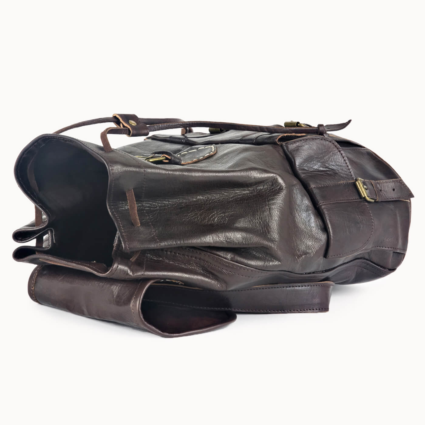 Doenya Leren Rugzak ‘Heidi’ , boho, Ibiza stijl - Doendoe Webshop