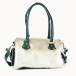 Doenya Leren Tas ‘Yasmin’ groen, boho, Ibiza stijl - Doendoe Webshop