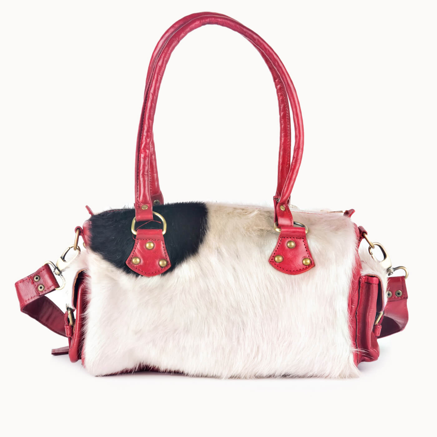 Doenya Leren Tas ‘Yasmin’ rood, boho, Ibiza stijl - Doendoe Webshop