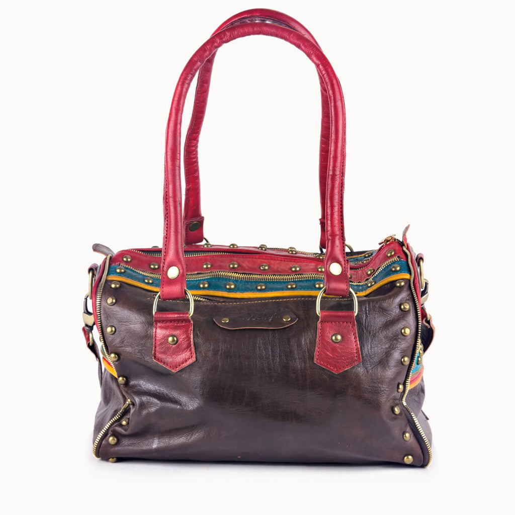 Doenya Leren Tas 'Zahar' , boho, Ibiza stijl - Doendoe Webshop