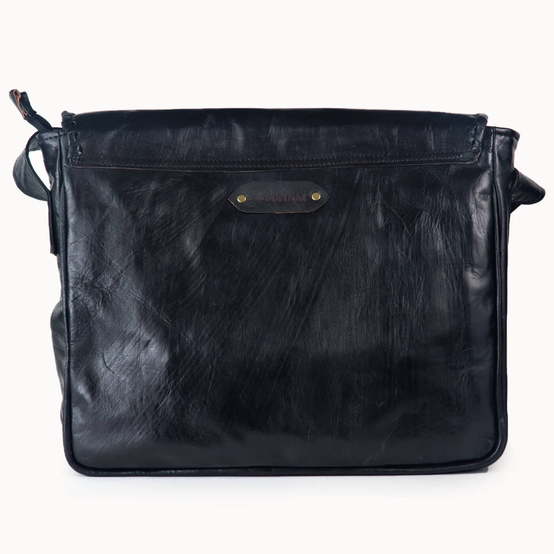 Doenya Leren Tas 'Zulu' zwart, boho, Ibiza stijl - Doendoe Webshop