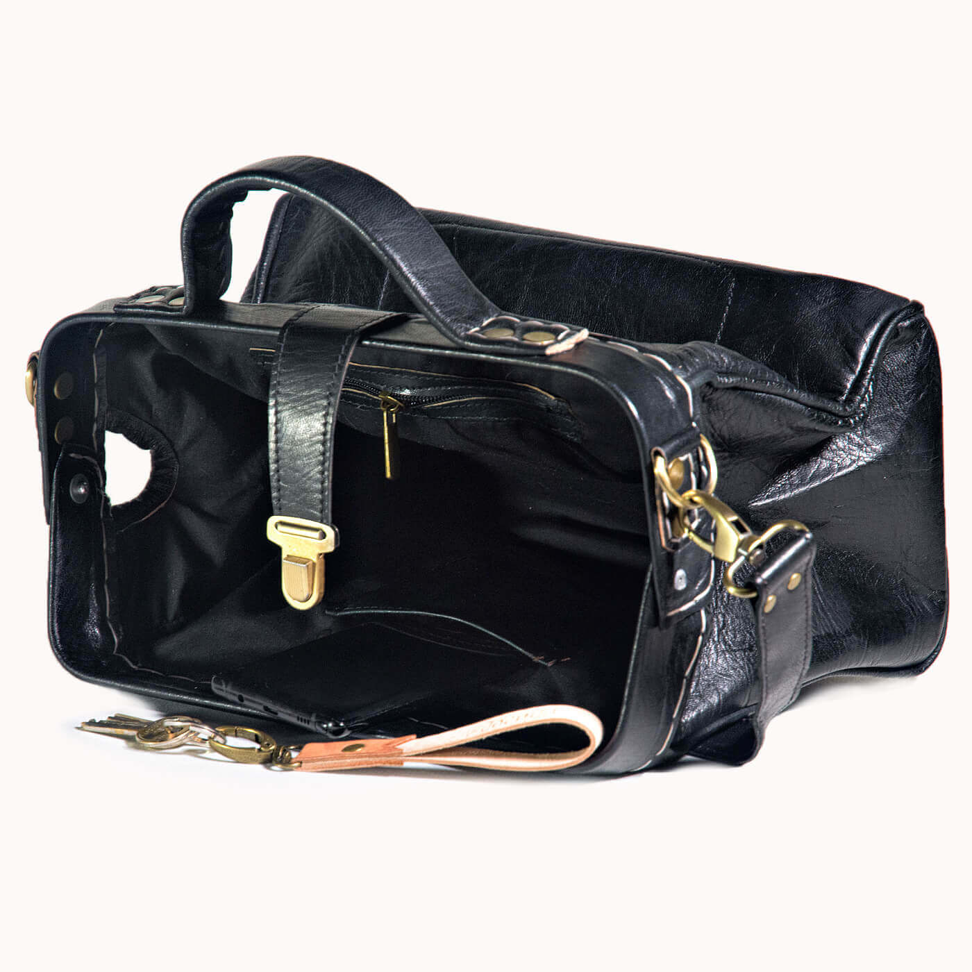 Doenya Leren Tas ‘Petit’ , boho, Ibiza stijl - Doendoe Webshop