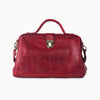 Doenya Leren Tas ‘Petit’ rood, boho, Ibiza stijl - Doendoe Webshop