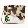 Doenya Leren Tas 'Jaden' wit, boho, Ibiza stijl - Doendoe Webshop