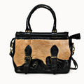 Doenya Leren Tas 'Kayla' zwart, boho, Ibiza stijl - Doendoe Webshop