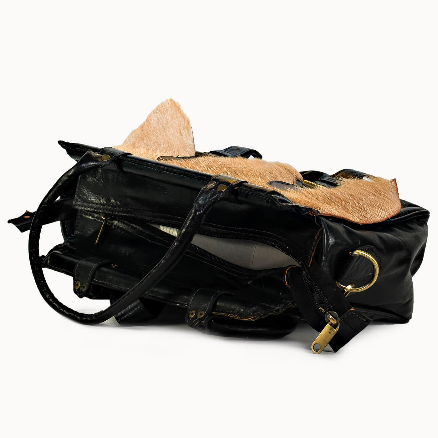 Doenya Leren Tas 'Kayla' , boho, Ibiza stijl - Doendoe Webshop