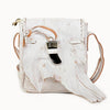 Doenya Leren tas ‘Qabli’ wit, boho, Ibiza stijl - Doendoe Webshop