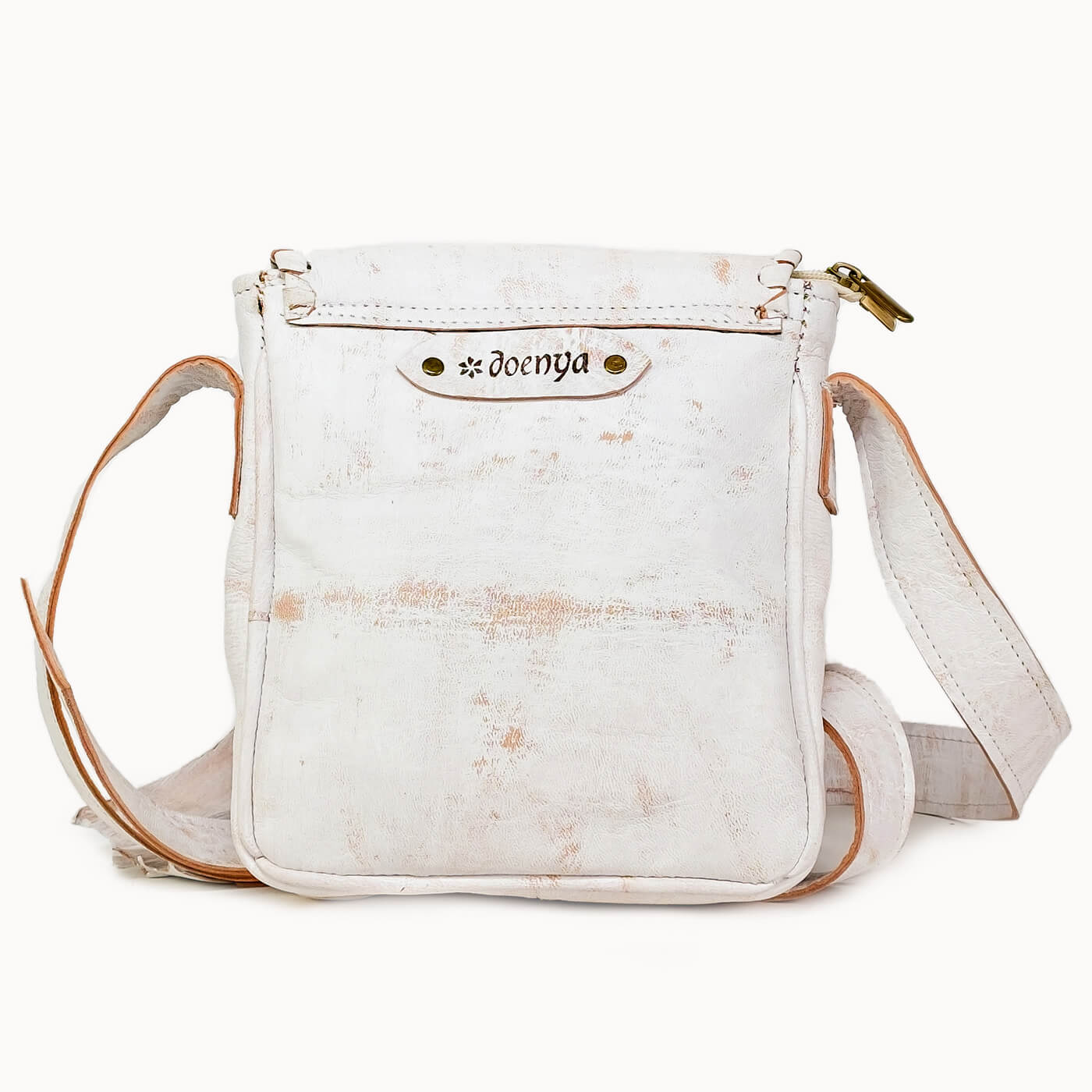 Doenya Leren tas ‘Qabli’ , boho, Ibiza stijl - Doendoe Webshop