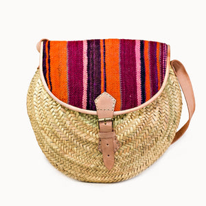 Doenya Rieten Tas 'Loco' 40cm, boho, Ibiza stijl - Doendoe Webshop