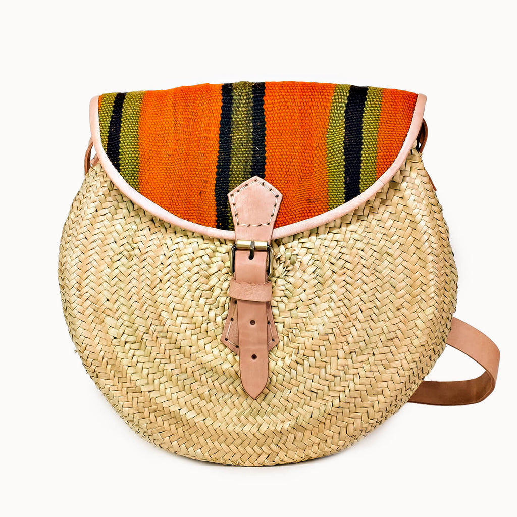Doenya Rieten Tas 'Loco' 30cm, boho, Ibiza stijl - Doendoe Webshop