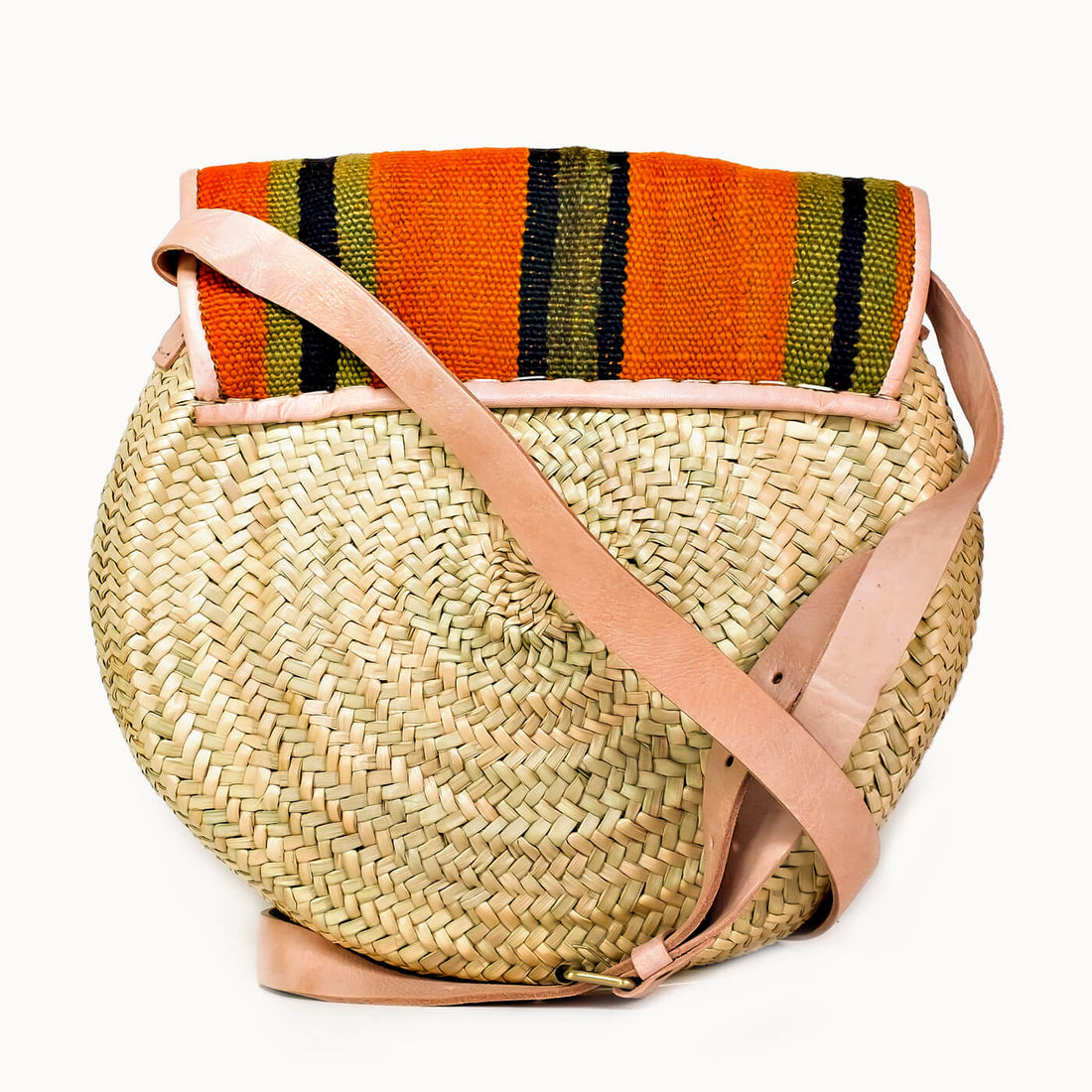 Doenya Rieten Tas 'Loco' 30cm, boho, Ibiza stijl - Doendoe Webshop