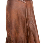 Doenya Midi Rok 'Elegance' Leer , boho, Ibiza stijl - Doendoe Webshop