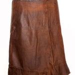Doenya Midi Rok 'Elegance' Leer bruin, boho, Ibiza stijl - Doendoe Webshop