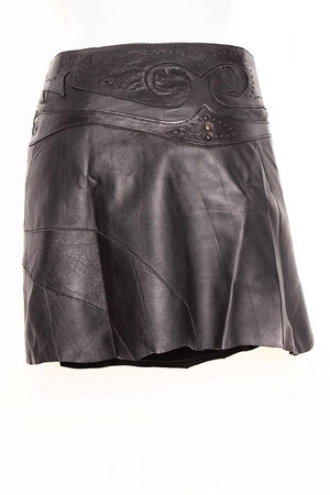 Doenya Mini Rok 'Boho' Leer , boho, Ibiza stijl - Doendoe Webshop