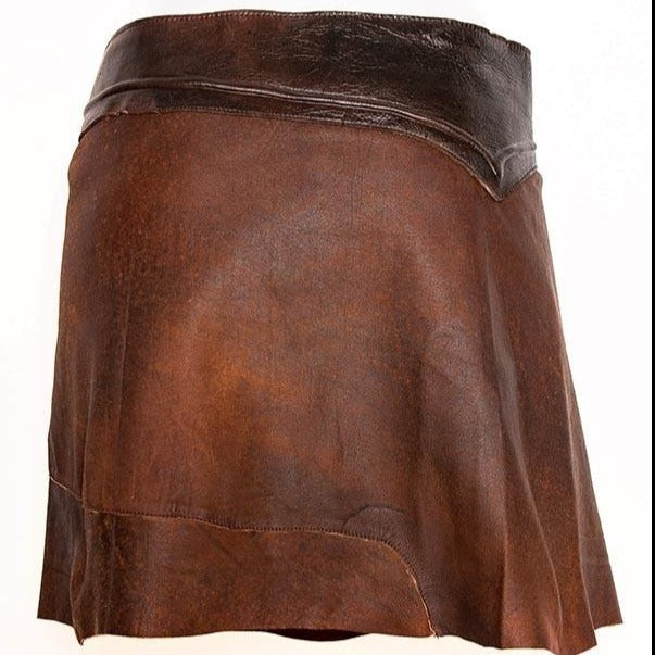 Doenya Mini Rok 'Elegance' Leer , boho, Ibiza stijl - Doendoe Webshop