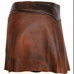 Doenya Mini Rok 'Elegance' Leer , boho, Ibiza stijl - Doendoe Webshop