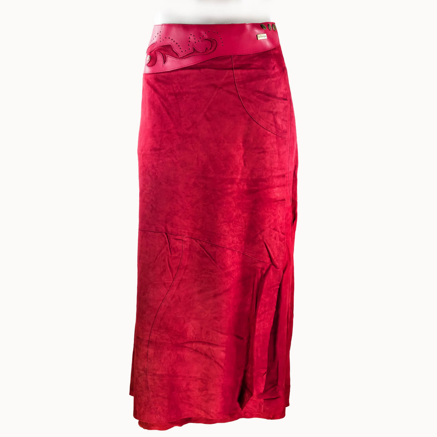 Lange Rok 'Boho', rood, boho, Ibiza stijl - Doendoe Webshop