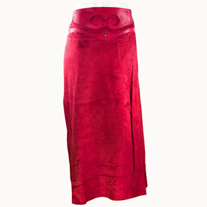 Lange Rok 'Boho', rood, boho, Ibiza stijl - Doendoe Webshop