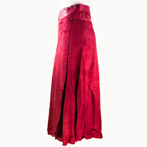 Lange Rok 'Boho', rood, boho, Ibiza stijl - Doendoe Webshop