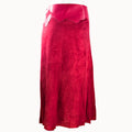 Lange Rok 'Inlay', rood, boho, Ibiza stijl - Doendoe Webshop