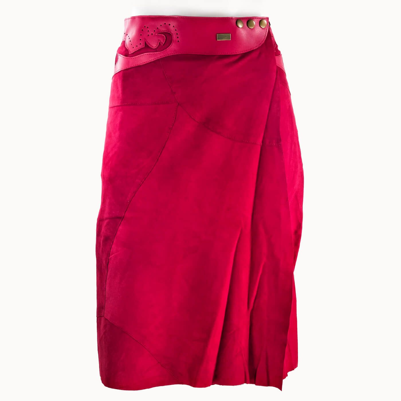 Midi Rok 'Boho', rood, boho, Ibiza stijl - Doendoe Webshop