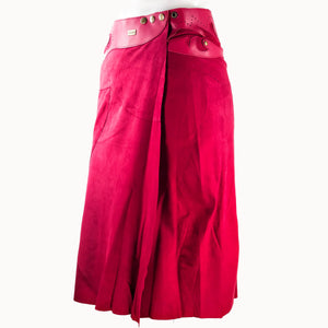 Midi Rok 'Boho', rood, boho, Ibiza stijl - Doendoe Webshop