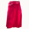 Midi Rok 'Inlay', rood, boho, Ibiza stijl - Doendoe Webshop