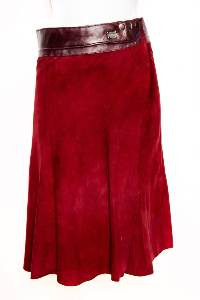 Doenya Midi Rok 'Elegance' rood, boho, Ibiza stijl - Doendoe Webshop