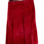 Doenya Midi Rok 'Elegance' rood, boho, Ibiza stijl - Doendoe Webshop