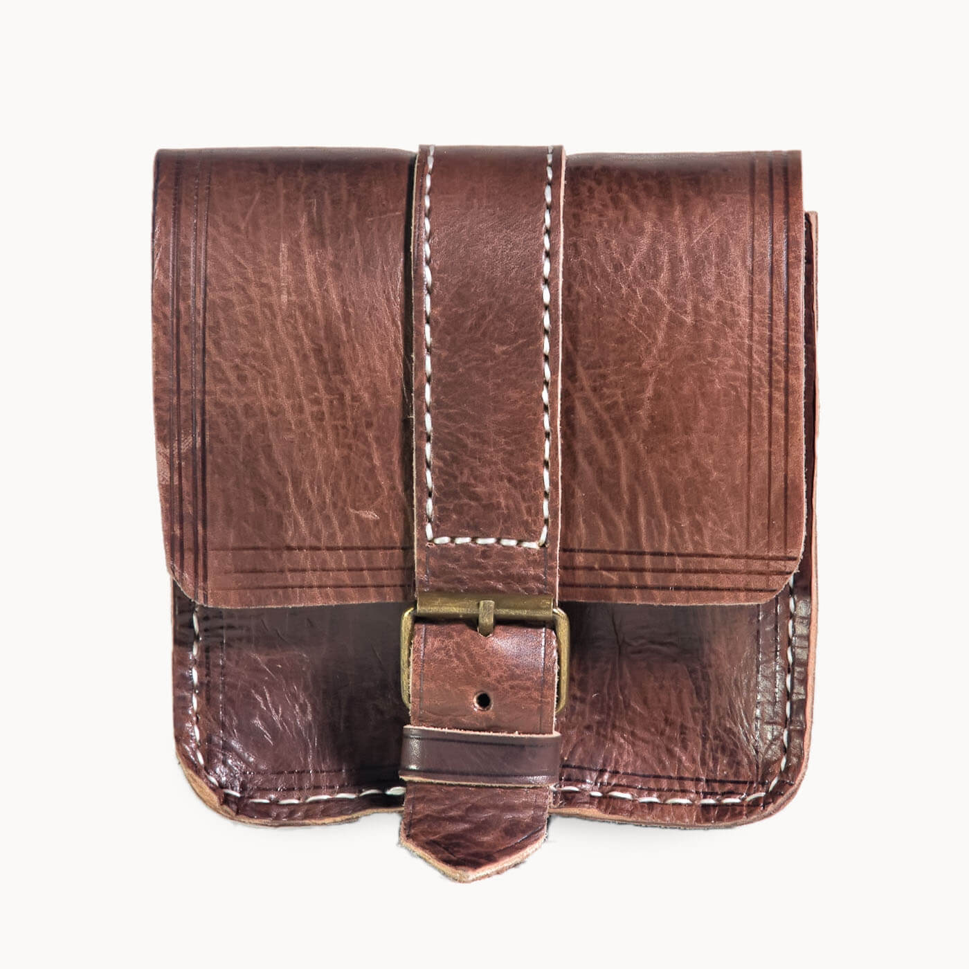 Doenya Leren Tasje ‘Pico’ bruin, boho, Ibiza stijl - Doendoe Webshop