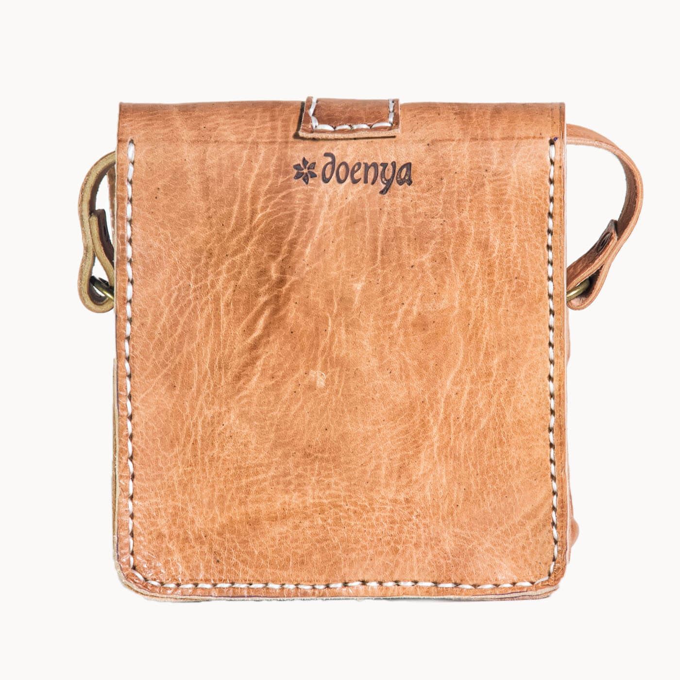 Doenya Leren Tasje ‘Pico’ , boho, Ibiza stijl - Doendoe Webshop