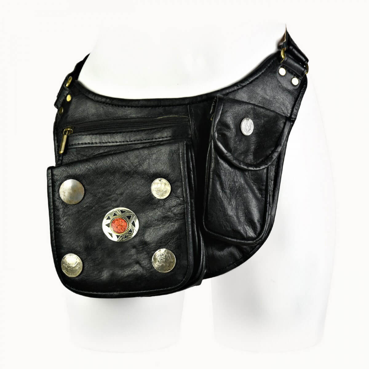 Doenya Heuptas 'Rabat' zwart, boho, Ibiza stijl - Doendoe Webshop