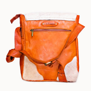 Doenya Leren Tas ‘Diagonale’ , boho, Ibiza stijl - Doendoe Webshop